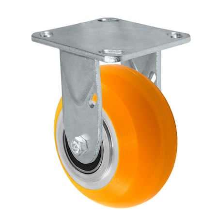 Casterhq 5"x2" Sirius HD Donut Polyurethane on Aluminum Wheel, Rigid Casters 35CR520DUA63M-04